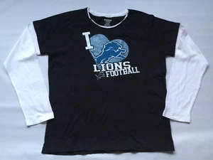 NEW Reebok Women's Detroit Lyons * 100% Cotton Long Sleeves Shirt  * Large - Picture 1 of 3