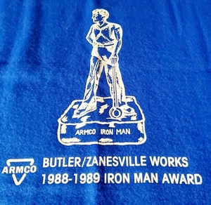 Couverture Iron Man Award Armco Butler/Zanesville Fonctionne 1988-1989 Bleu - Photo 1/11