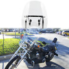 18"X16" Clear Motorcycle Windscreen Windshield For Harley Davidson Dyna Glide