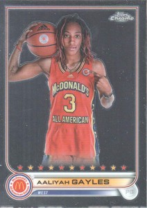 2022 Topps Chrome McDonald's All American Basketball #90 Aaliyah Gayles