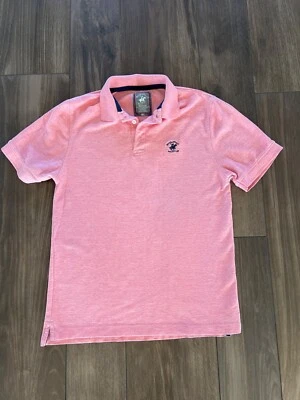 Camisa polo Beverly Hills Polo Club para hombre calce medio moderno rosa mezcla de algodón Foto 1 de 4