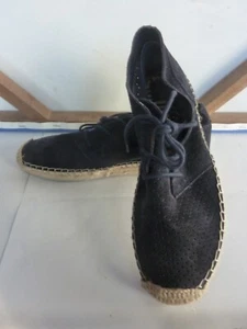 DOLCE VITA MARINEBLAUE WILDLEDER-ESPADRILLES ZUM SCHNÜREN DAMEN GRÖSSE. 6 Neu ohne Karton - Bild 1 von 4