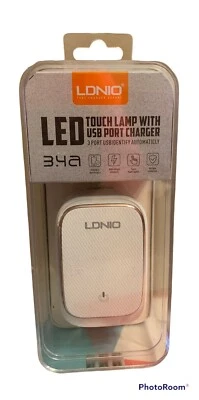 touch lamp with USB port charger - Image 1 of 3