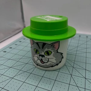 Vintage Green Wards Cat Mug made in the USA - Picture 1 of 6