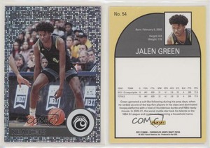 2021 Panini Chronicles Draft Picks Hoops Retro Pulsar Jalen Green #54 Rookie RC