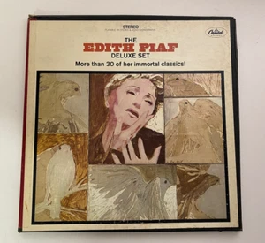 Edith Piaf Deluxe 3 Record Set Capital Stereo 3LP Box EX Vinyl - Picture 1 of 5