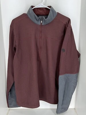 Suéter Pullover Mountain Hardware Cremallera Cuarto Para Hombre Rojo Talla Grande Foto 1 de 4