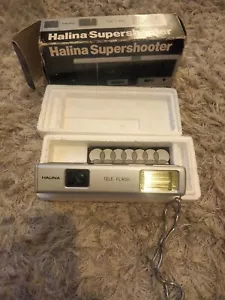 Halina Supershooter fotocamera tele flash scatola istruzioni cinghia trasporto - Foto 1 di 24