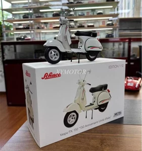 Schuco 1:10 Biacho Vespa PX 150 PX125 weiß Roman Holiday Bike Diecast Model Car - Foto 1 di 16