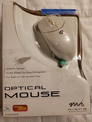 MI Optical Mouse Windows Vista Compatible PS2 Model PD430P B91 - Image 1 of 3