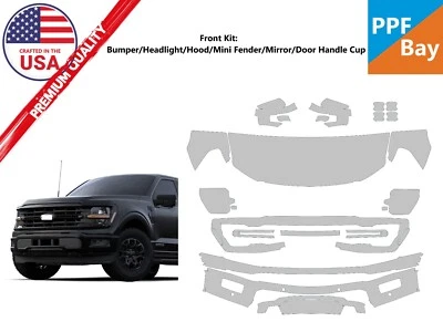 Kit precortado de película de protección de pintura delantera PPF para Ford F-150 XL/STX/XLT 2024-2025 Foto 1 de 4