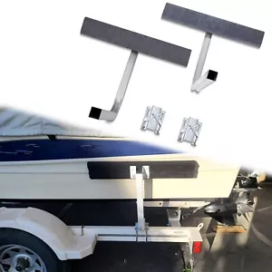 Boat Trailer 2' Side Guide On Bunk Board Carpeted Kit with Hardwares - Picture 1 of 5