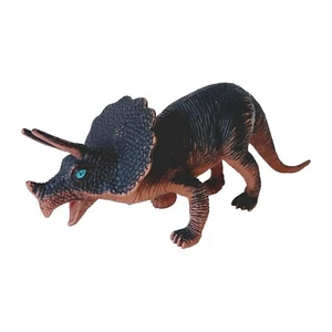 VTG 1998 Toy Major TRICERATOPS Plastic Toy Figure Writing On Foot | Chinasaur - Picture 1 of 9