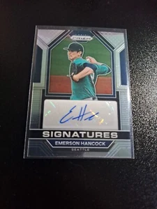 2023 PRIZM BASEBALL ROOKIE AUTO SP #SIG-EH EMERSON HANCOCK RC SEATTLE MARINERS - Picture 1 of 2