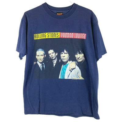 Camiseta Vintage Rolling Stones 1994 Voodoo Lounge Tour Brockum Worldwide Tamanho GG - Imagem 1 de 4