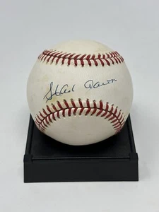 Hank Aaron Autografiado Milwaukee/Atlanta Braves ONL Béisbol JSA LOA - Imagen 1 de 5