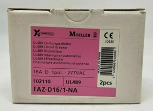 FAZ-D16/1-NA MOELLER EATON Thermal Magnetic Circuit Breaker Miniature D Curve(2) - Picture 1 of 7