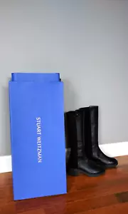 NEW ✹ Stuart Weitzman ✹ Gotham Knee-High Boots Shoes ✹ Black Size 10.5B - Bild 1 von 9