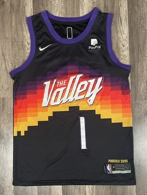 Camiseta deportiva auténtica Nike Devin Booker Phoenix Suns 21-22 edición City The Valley 48 Foto 1 de 4