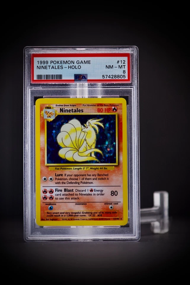 1999 Pokémon Game Ninetales Holo #12 PSA 8 - Image 1 of 1