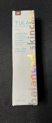 TULA Radiant Skin Brightening Serum Tint SPF 30 Shade 28 Deep Neutral Cool - Image 1 of 4