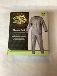 Traje de sauna para adultos Athletic Works M/L, se adapta a la cintura, 30-38".  Reflectante nuevo en caja - Imagen 1 de 2