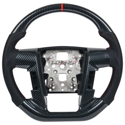🖤Hydro Dip Carbon Fiber Steering Wheel For Ford F150 Raptor 09-14 W/ Cover Trim - Image 1 of 4