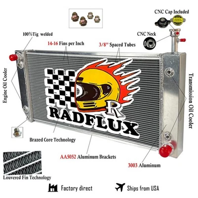 DPI# 2791 Radiator Fits Chevrolet Express/GMC Savana 2500/3500/4500 4.8L/6.0L V8 - Изображение 1 из 4