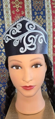 Tocado, Disfraz, Gris Hecho a Mano, Danza, Tradicional, Para Mujer, Armenio, Kopi Foto 1 de 4