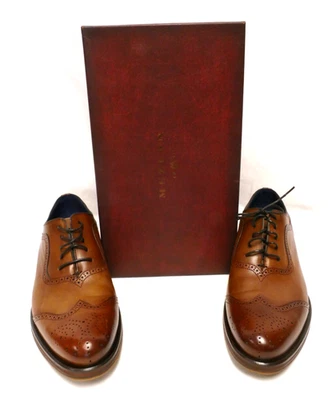 Mezlan Sharif Men's Oxford Wingtip Shoes size 10-1/2M Cognac - Image 1 of 4