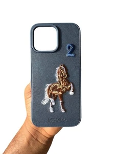 Santa Barbara Polo & Racquet Club iPhone 16 pro max blue case 3D Embroidery - Zdjęcie 1 z 4
