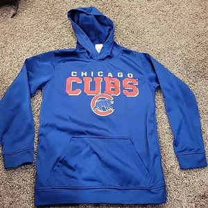 Chicago Cubs Team Athletics Kids Hoodie Size Medium 8/10 Genuine Merchandise - Picture 1 of 4