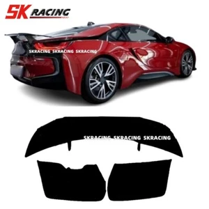 Gloss Black Rear Bumper Diffuser + Spoiler Wing Kits Fits BMW i8 Coupe 2014-2020 - Picture 1 of 13