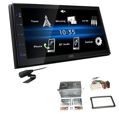 JVC 2 DIN Digital Autoradio Bluetooth für Ssangyong Rexton II 2006-2013 schwarz - Bild 1 von 4