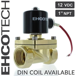 Válvula solenoide eléctrica 1" NPT 12VDC 12VDC latón agua aire gas NC 1 pulgada - Imagen 1 de 7