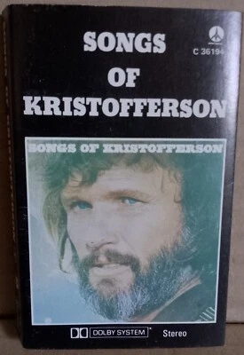 Kris Kristofferson Songs of.. CASSETTE CBS Festival Aust 1977 Me and Bobby McGee - Image 1 of 4