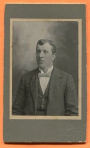 CDV Wausau, WI, Portrait of a Young Man, by Lacerte, circa 1900s - Picture 1 of 2