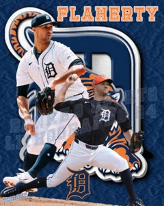 Detroit Tigers Lithograph print of Jack Flaherty 2024 - Picture 1 of 1