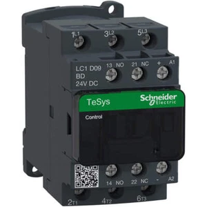 LC1D09BD Schneider Electric TeSys D 3-Pole IEC Contactor (24V DC Coil, 9A, 690V - Picture 1 of 2