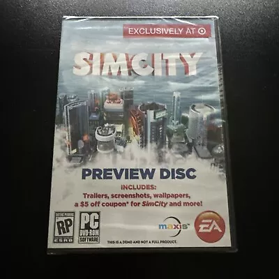 SimCity Demo Preview Disc Target Exclusive SEALED - Image 1 of 2