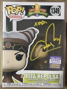 Carla Perez Signed Rita Repulsa Excl Funko Pop 1349. Power Rangers. Beckett COA - Picture 1 of 2