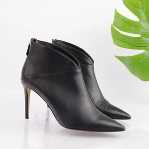 Grigiarangio Italy Women's Boot Size 41 10 Black Pointed Heel Elegant Bootie - Picture 1 of 13