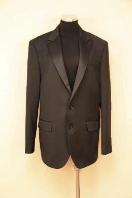 Chaqueta de Esmoquin JCrew $525 Para Hombres Ludlow con Doble Ventilación en Lana Italiana 42L Negra Foto 1 de 4