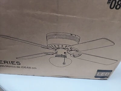 42" Ceiling Fan by Harbor Breeze - White Finish - Builder’s Series #0807431 - Image 1 of 2