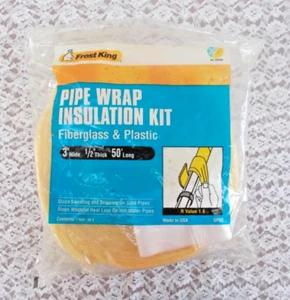 Frost King SP50 Pipe Wrap Insulation Kit Fiberglass 3”x 1/2” x 50’ Roll NEW - Picture 1 of 3