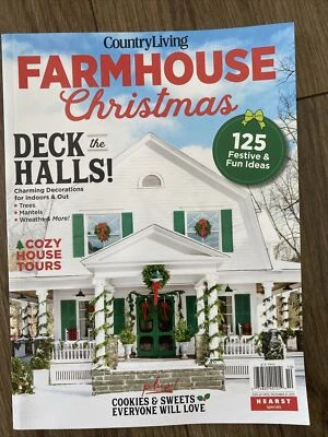Country Living Farmhouse Christmas Magazine December 2023 Decorating Cozy House - Image 1 of 4