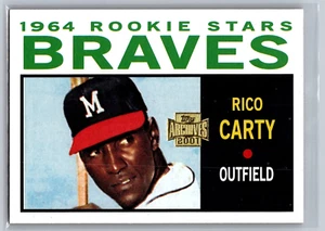 2001 TOPPS ARCHIVES BASEBALL 267 RICO CARTY BRAVES - Picture 1 of 2