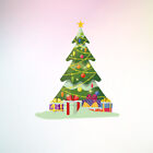 Christmas Tree Wall Stickers Lights Glow The Dark Christmas Wall Decals