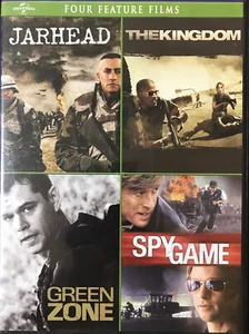Jarhead/The Kingdom/Green Zone/Spy Game (DVD, 2014, 4-Disc Set) - Foto 1 di 1