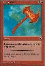 1x Lava Axe - LP - Portal - SPARROW MAGIC - mtg -